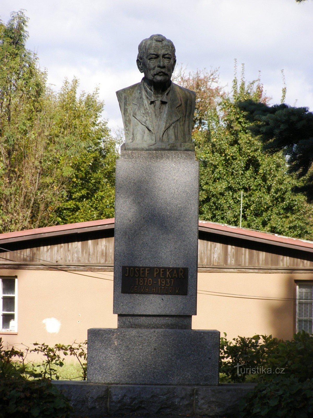 Turnov - monument to historian Josef Pekař