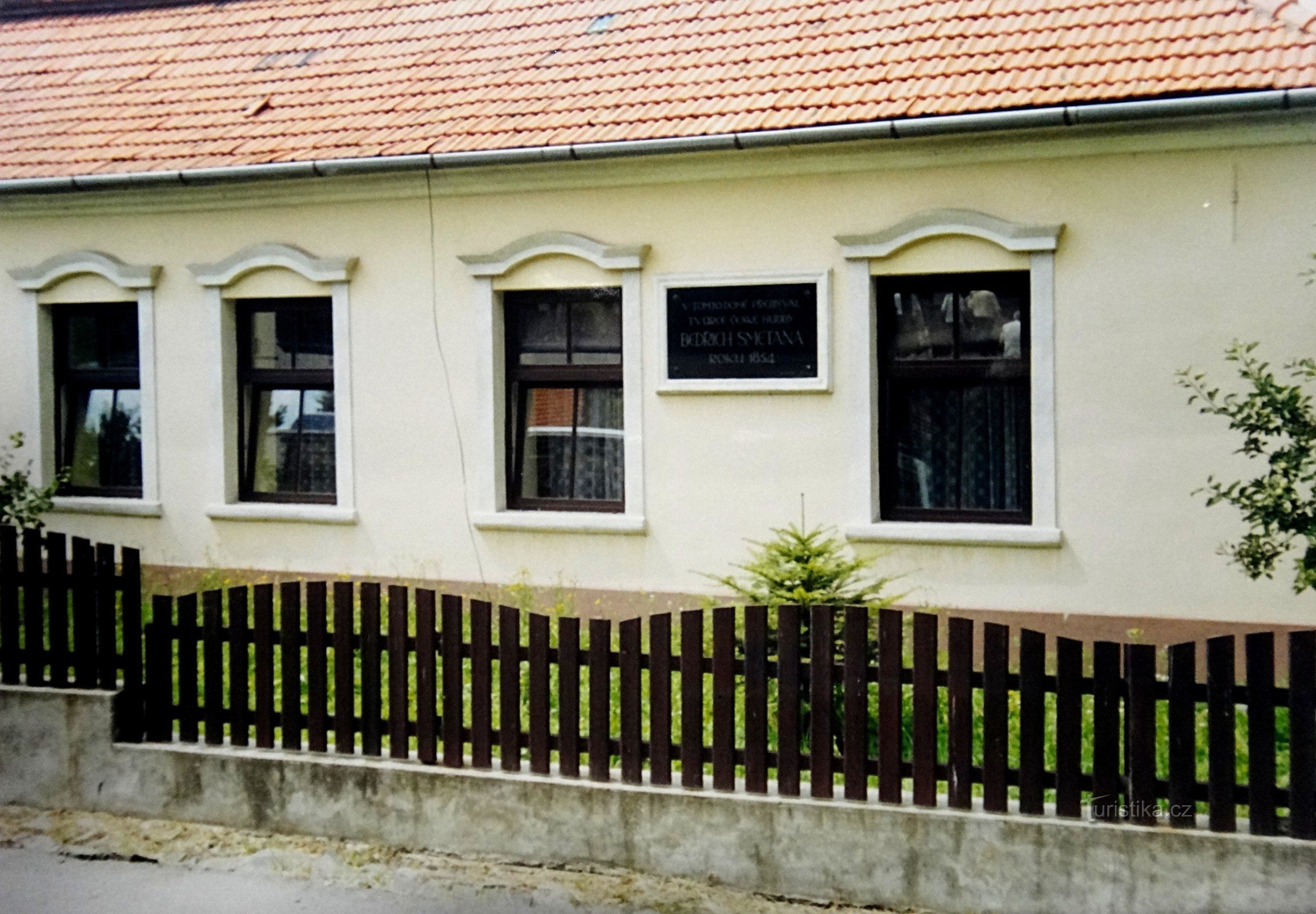 Týn nad Bečvou hus, hvor familien Smetanov boede