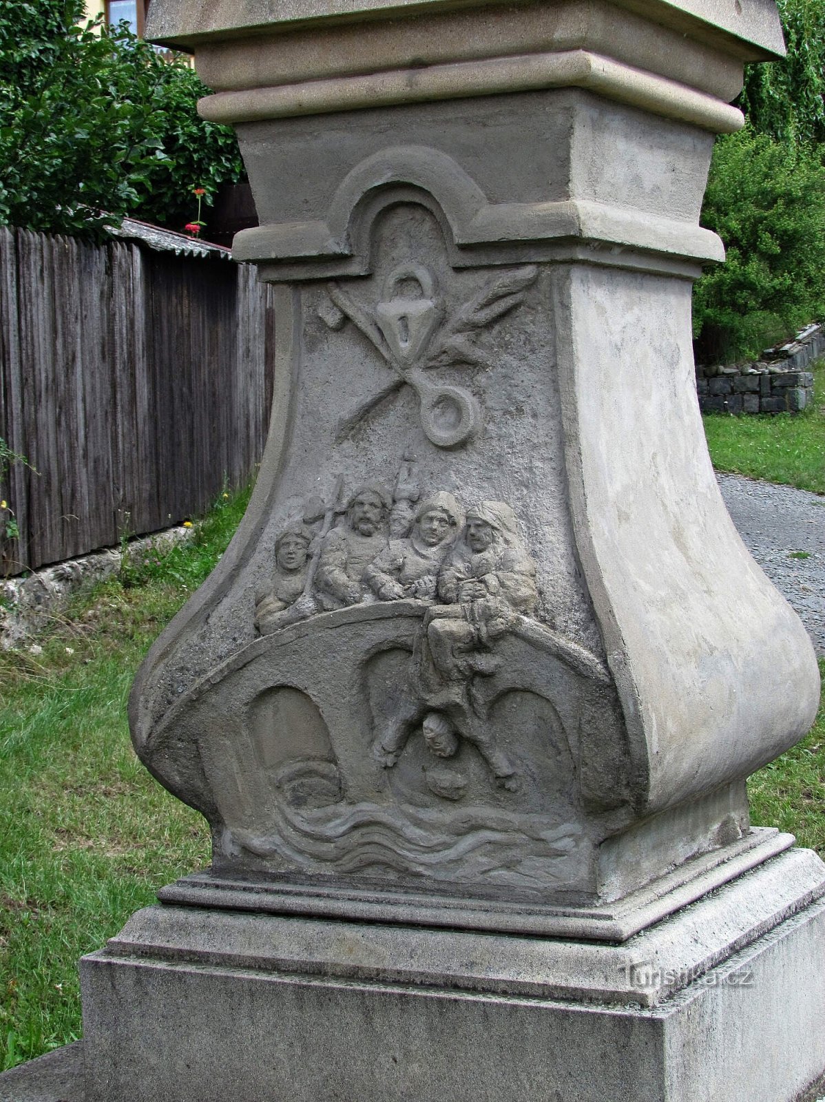 Týn nad Bečvou - άγαλμα του Αγίου Ιωάννη του Nepomuk