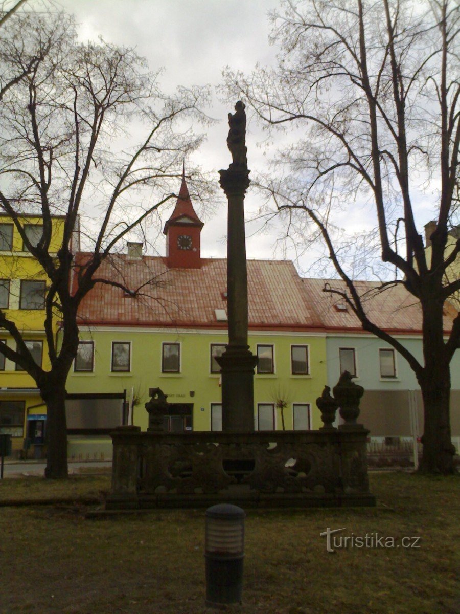 Týniště nad Orlicí - kolumna maryjna