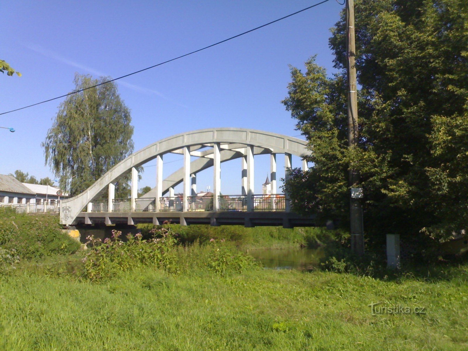 Týniště nad Orlicí - híd Orlicí felett