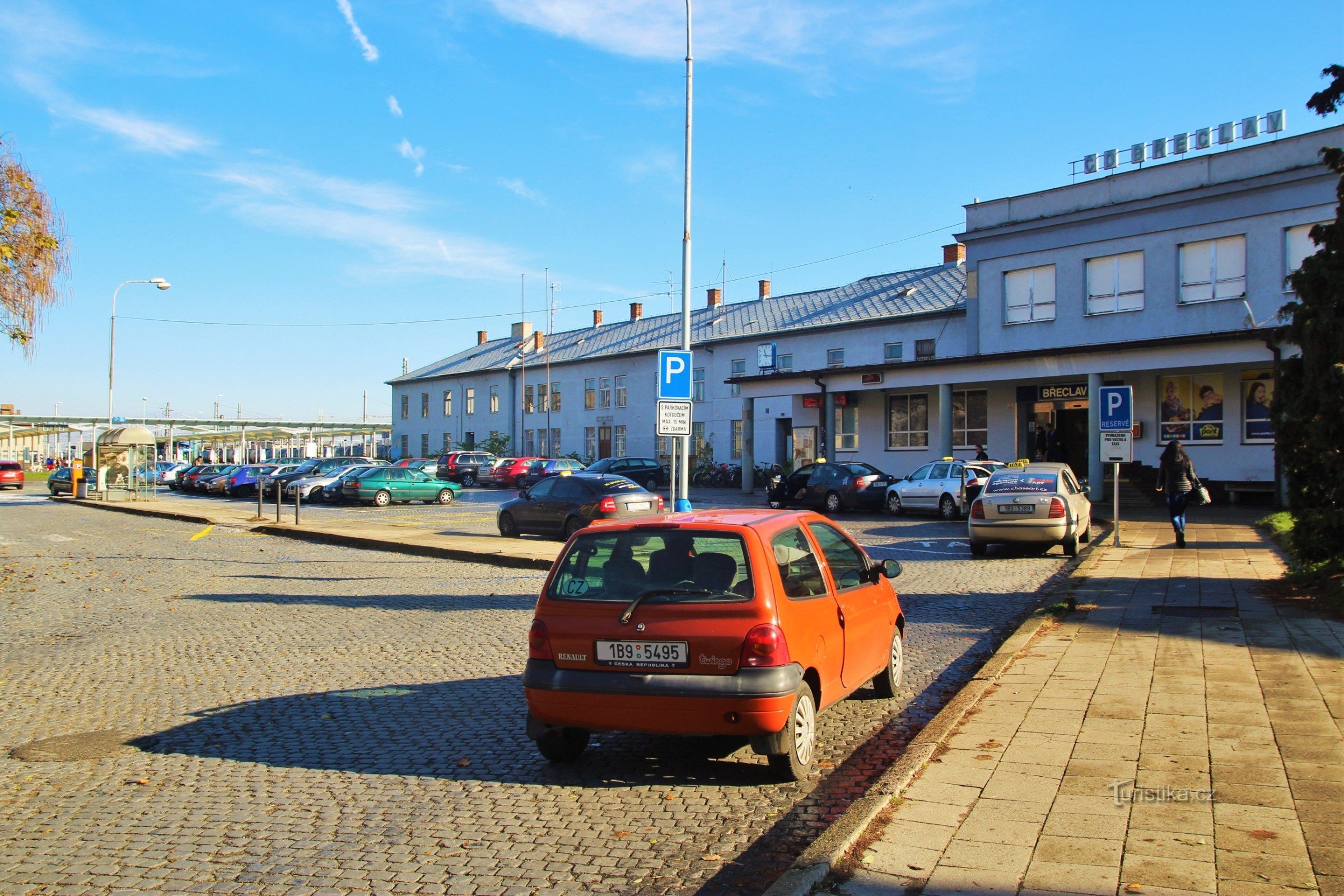 Vid Břeclavs järnvägsstation