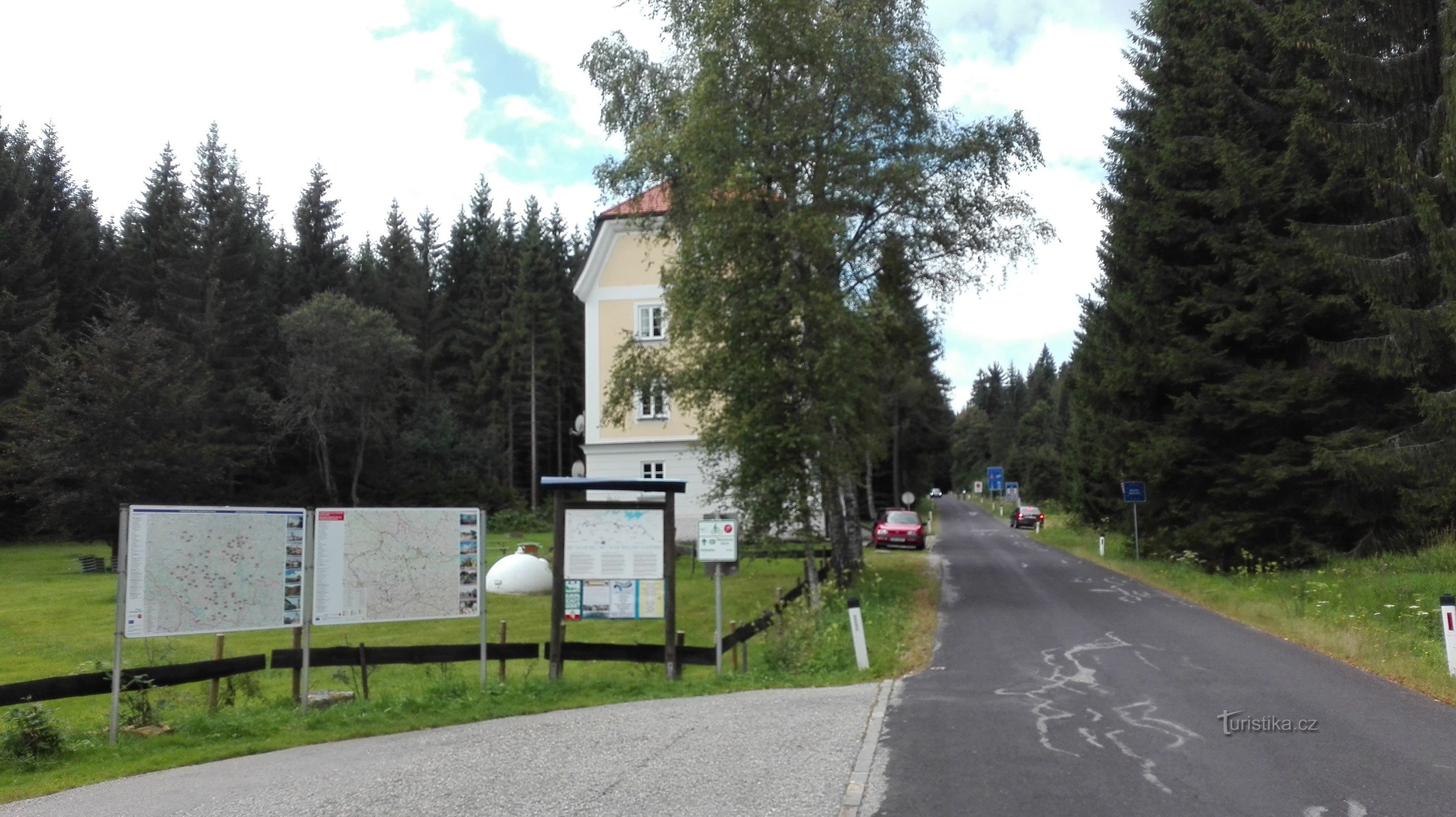 At the customs office - under Schöneben.