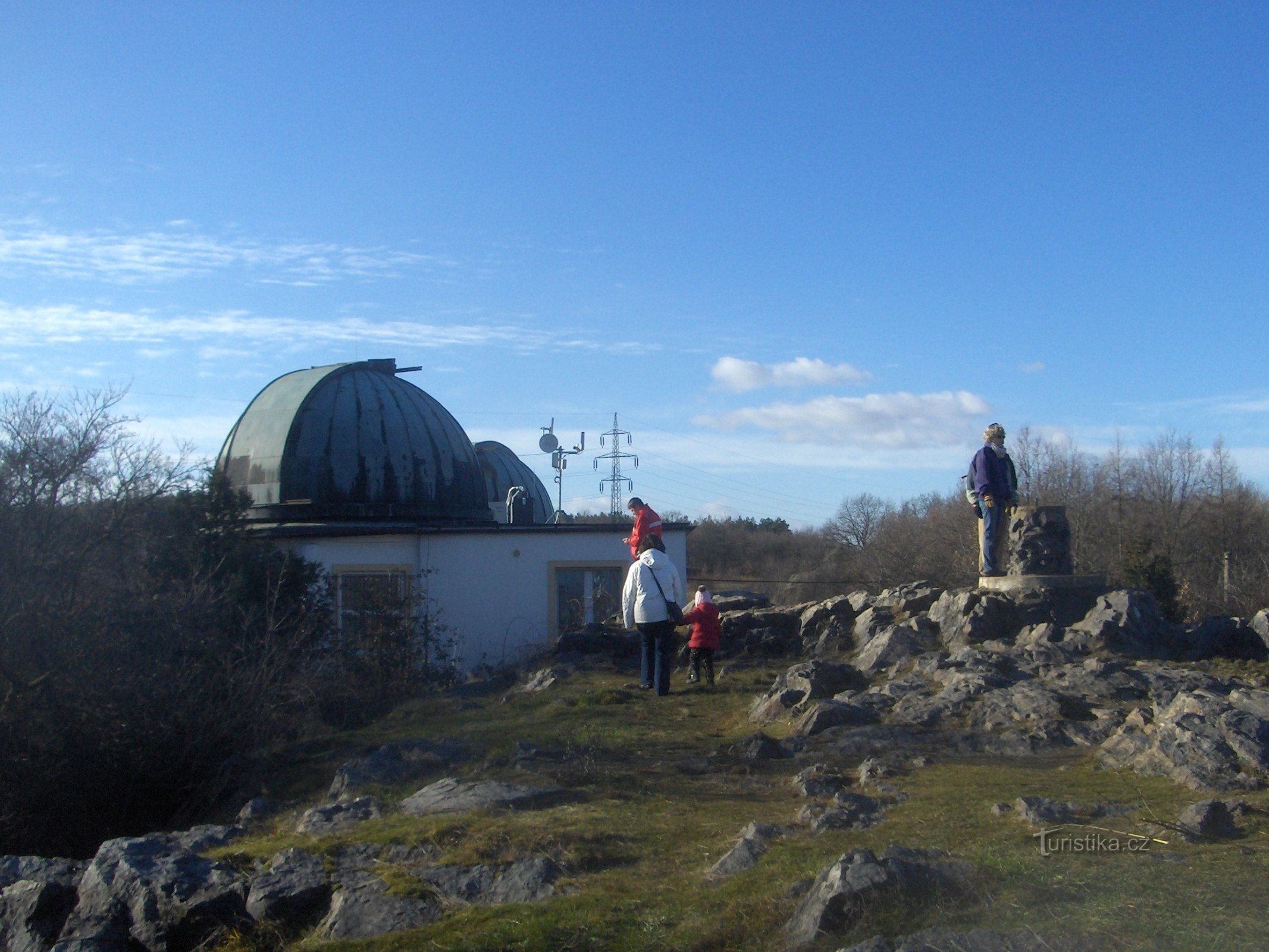 at the observatory