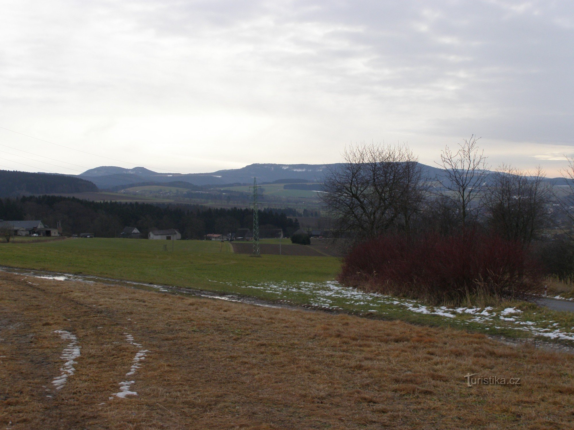 Am Kreuz - Blick auf Bor und Hejšovina