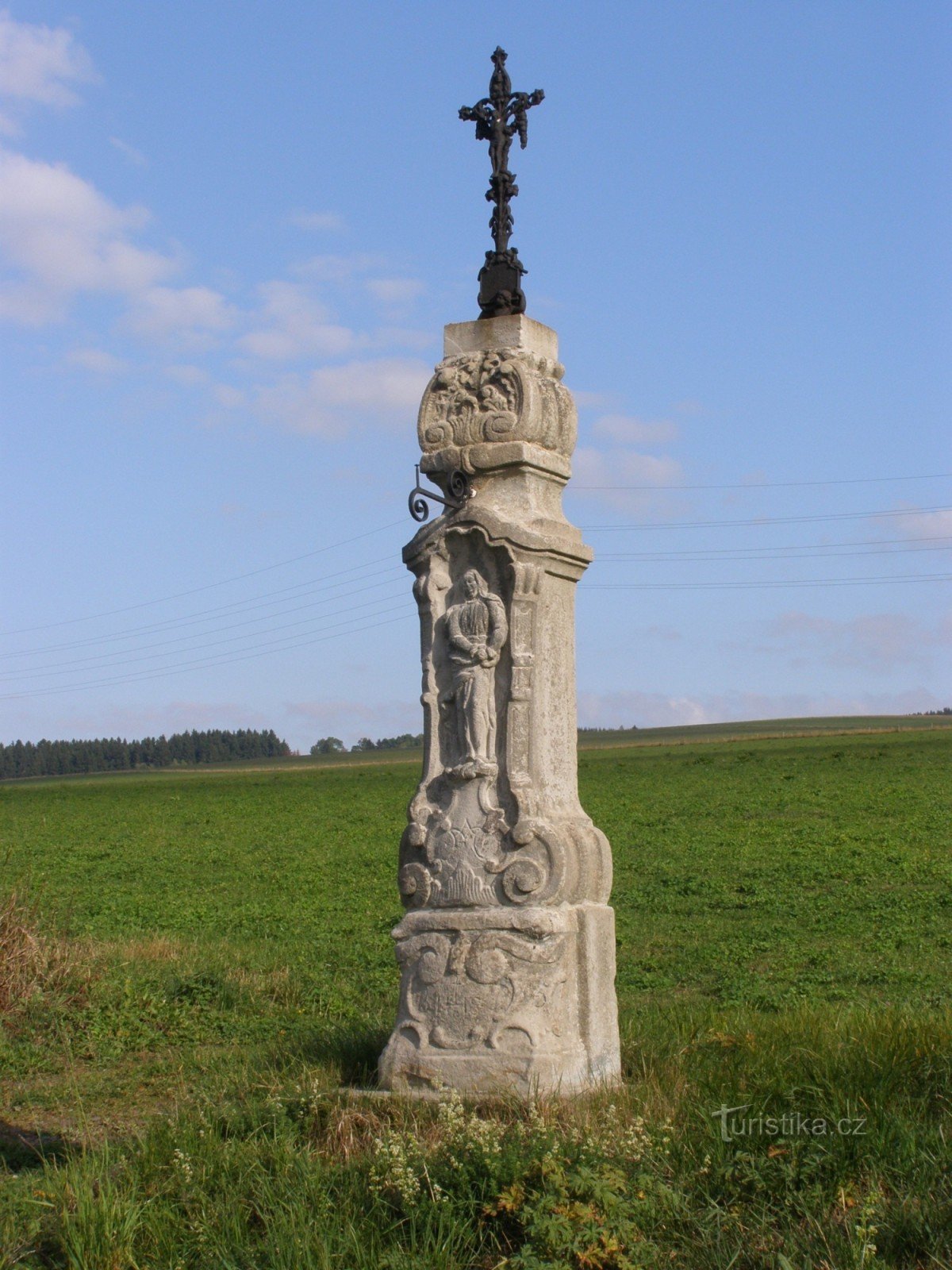 Am Kreuz - Blick auf Bor und Hejšovina