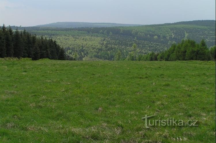 près de Lichtenwald : vue sur le château depuis la route