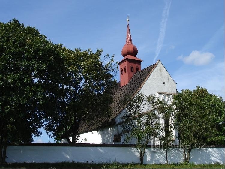 La Maica Domnului, vedere de la Castelul Veveří