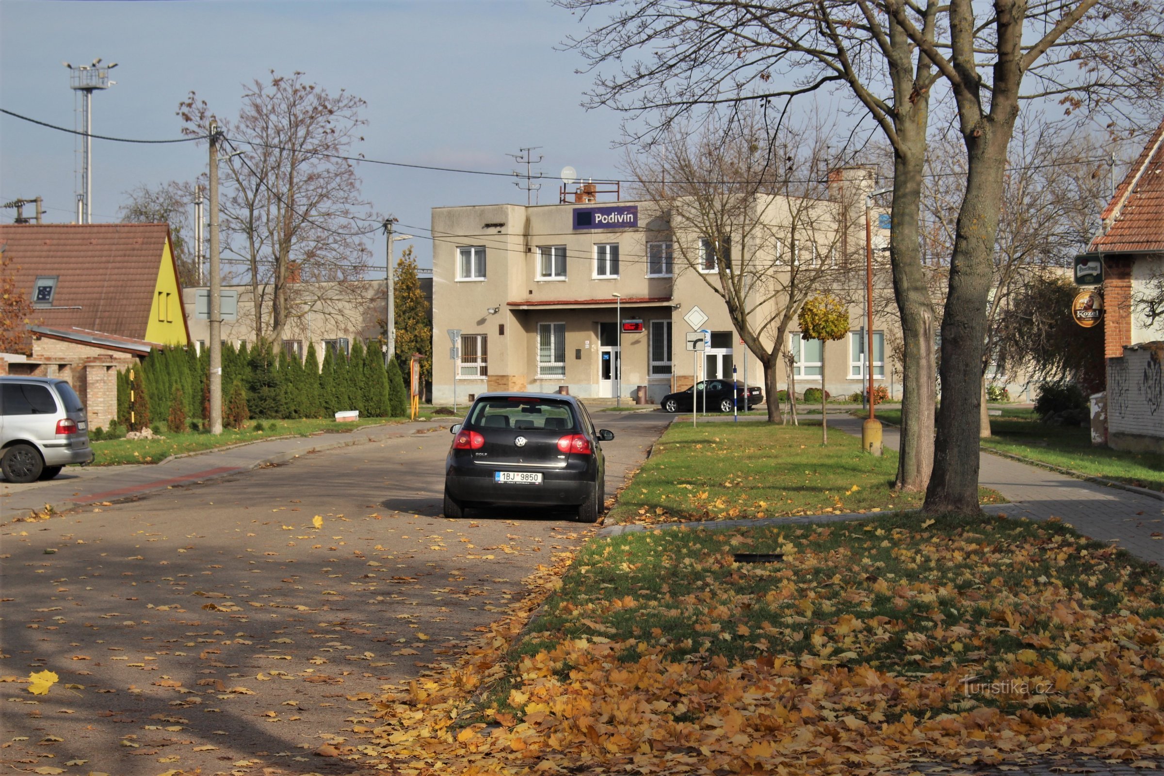 At the station in Podivín