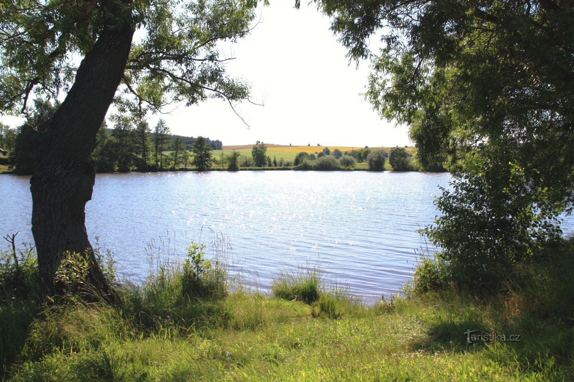 Na lagoa Sklenské