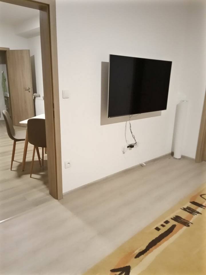Accommodation In the center, living room with television