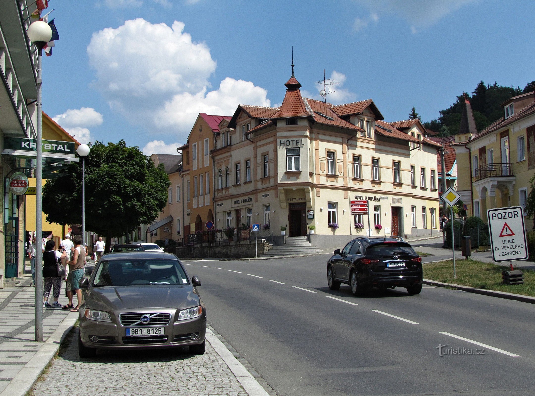 Majoitus Havlíček-hotellissa Luhačovicessa