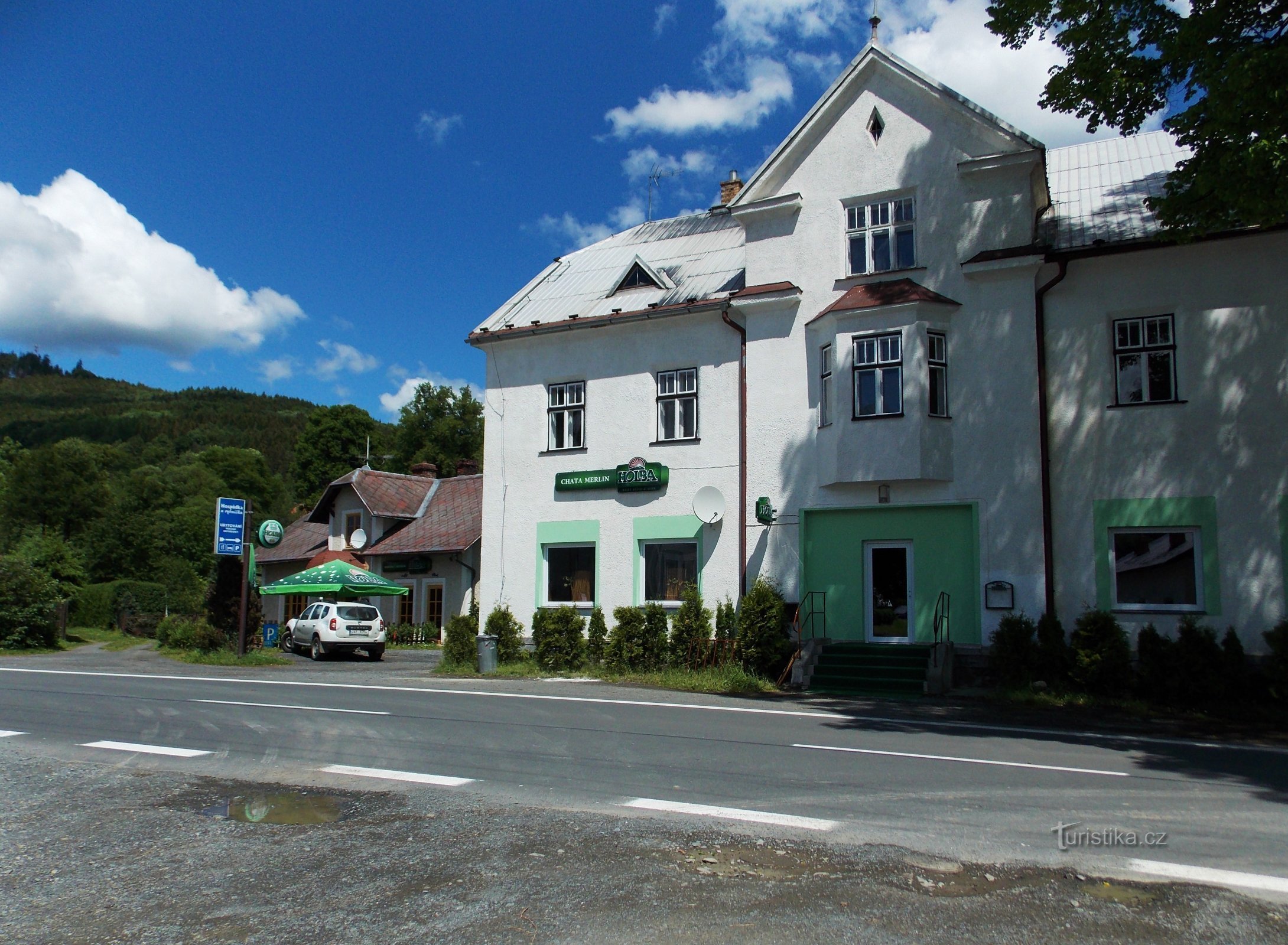 Accommodatie in Karlovice in de buurt van Rýmařov in het huisje van Merlin