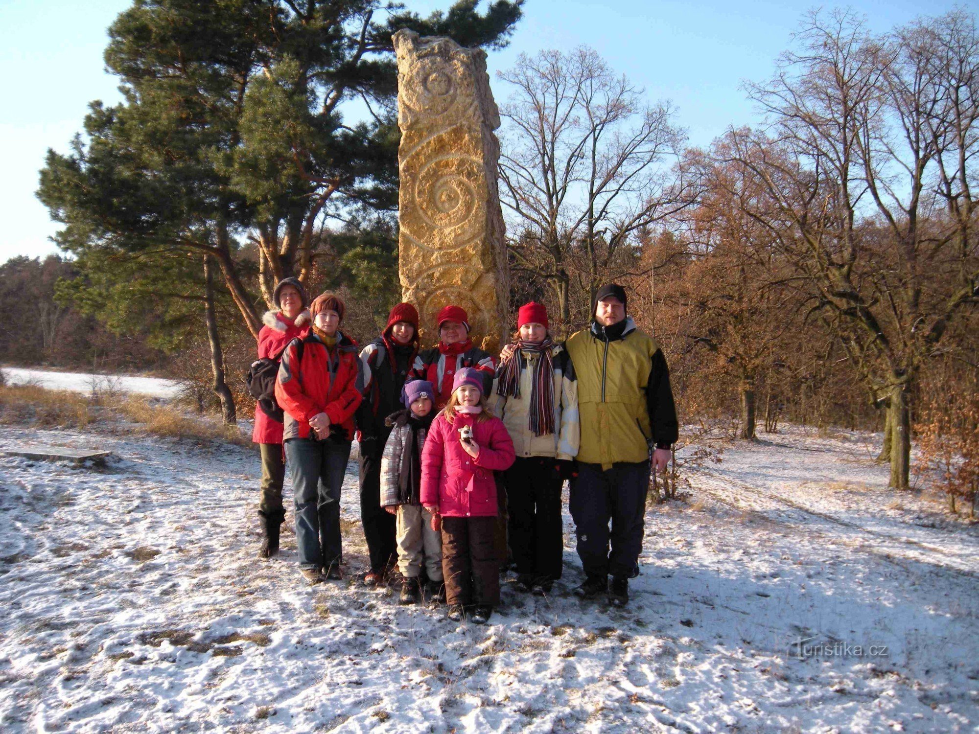 Deelnemers aan de wandeling