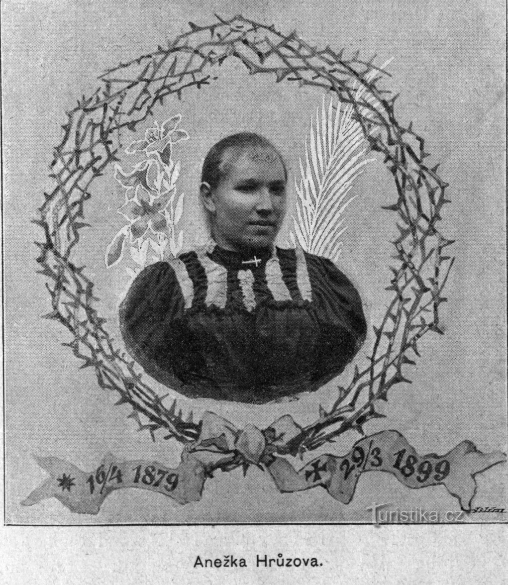 Anežka Hrůzová の似顔絵とされるもの、Club Za Historicková Polna のアーカイブ