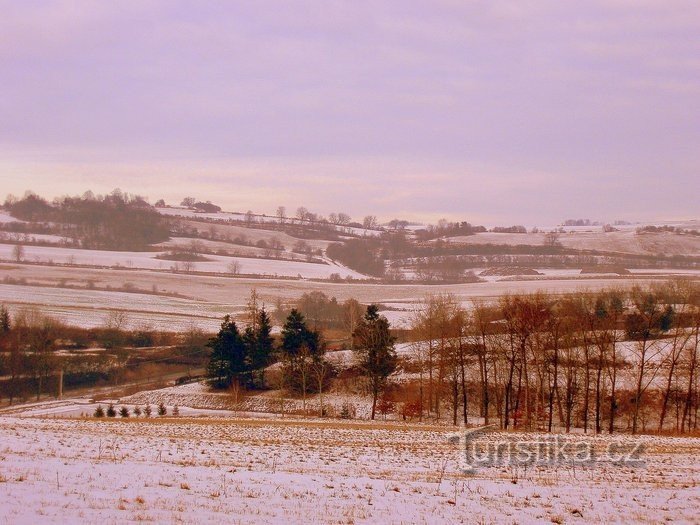 the valley of the Biskupický stream