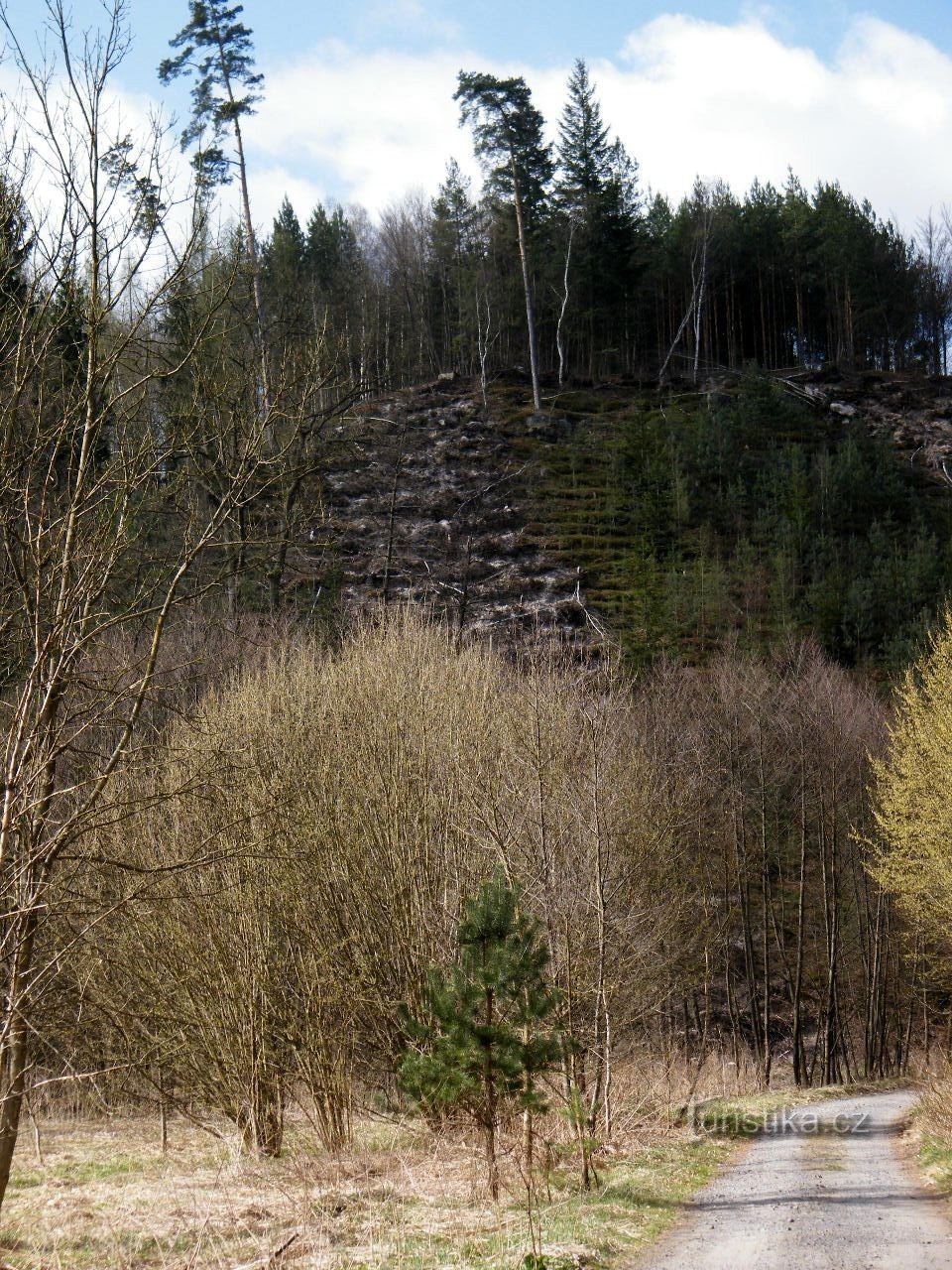 valea pârâului Hrádecký