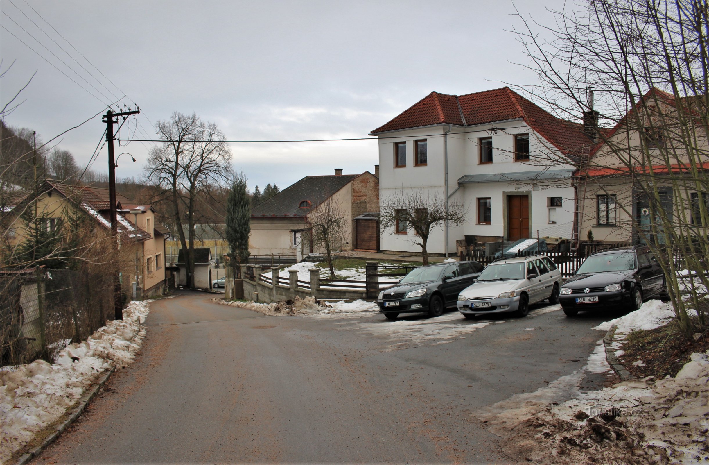 La calle J. Štyrsy de hoy conduce a lo largo de la carretera del valle de Mendrik