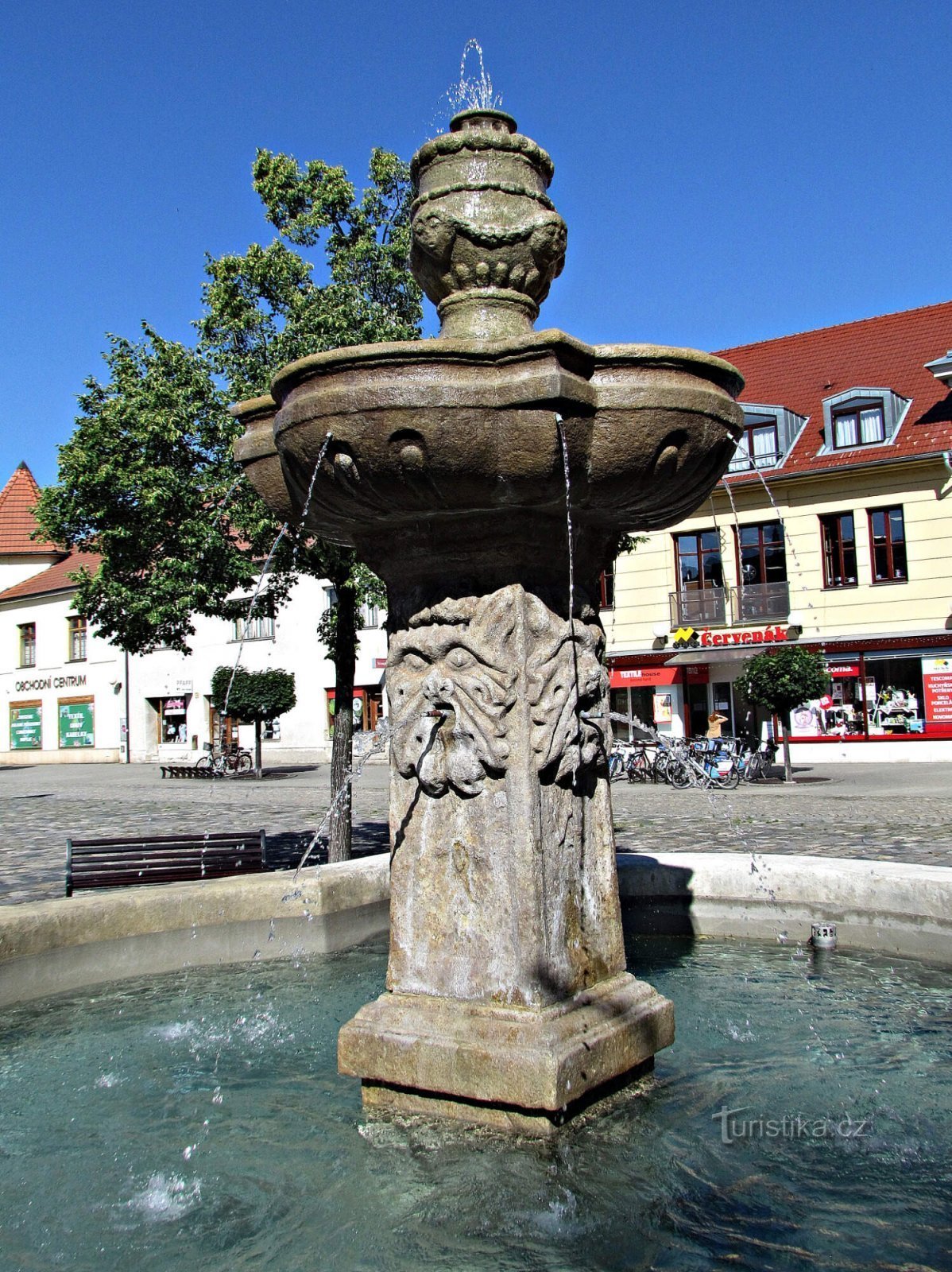 Uherské Hradiště - fountain on Mariánské náměstí