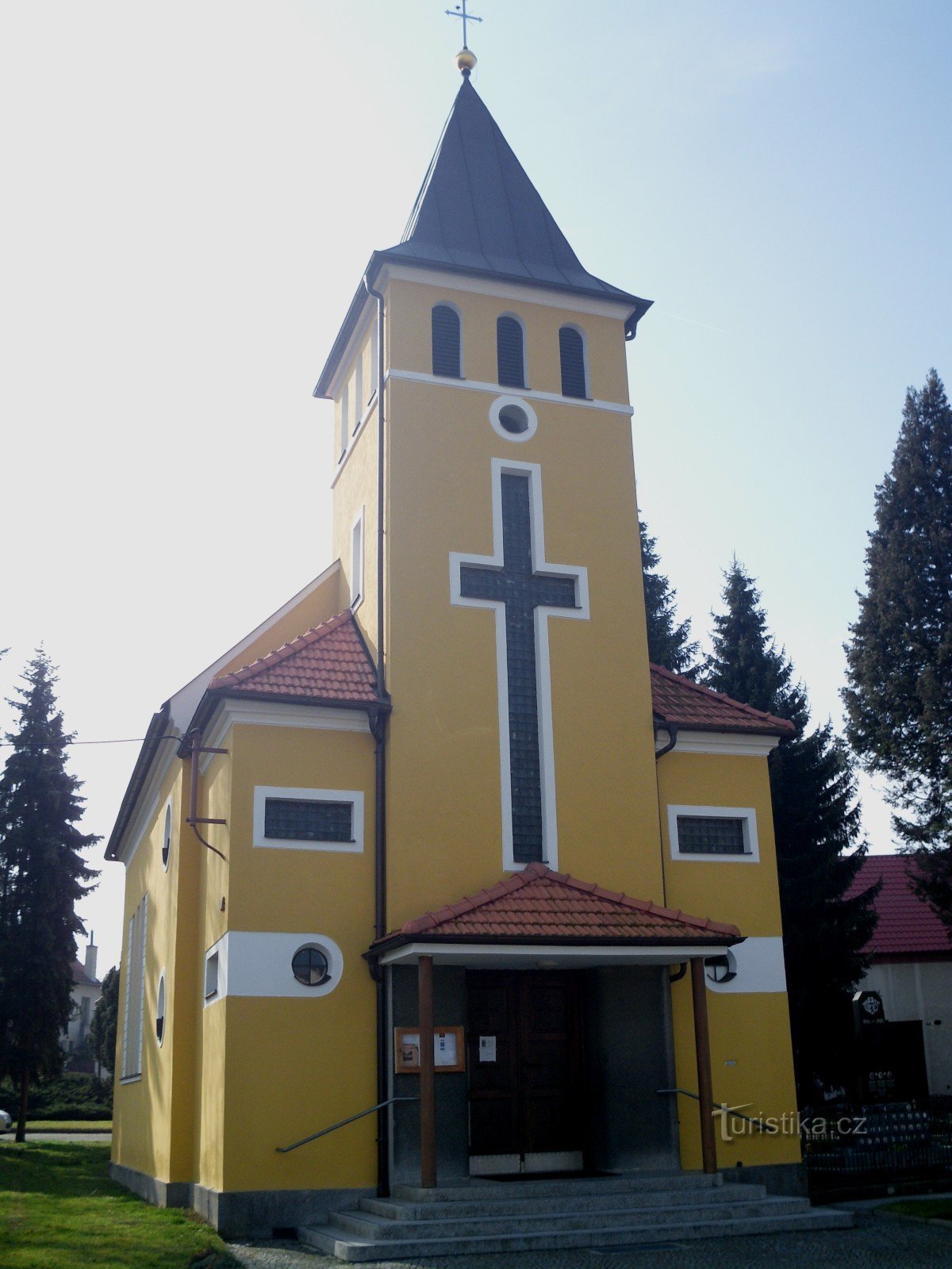 Uherské Hradiště - Szent István-templom. Rózsafüzér Boldogasszony Jarošovban