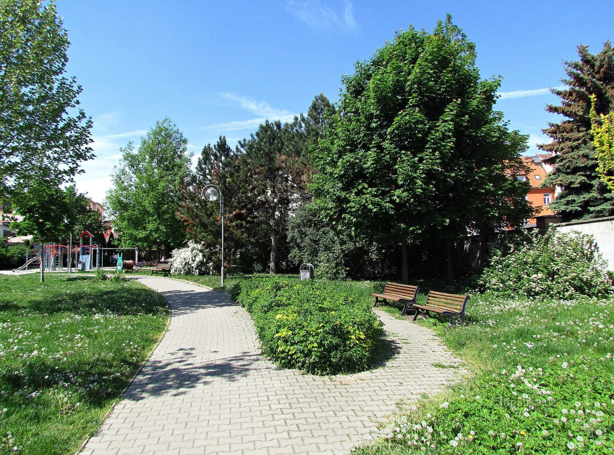 Uherské Hradiště - kaupunginpuisto Bastion