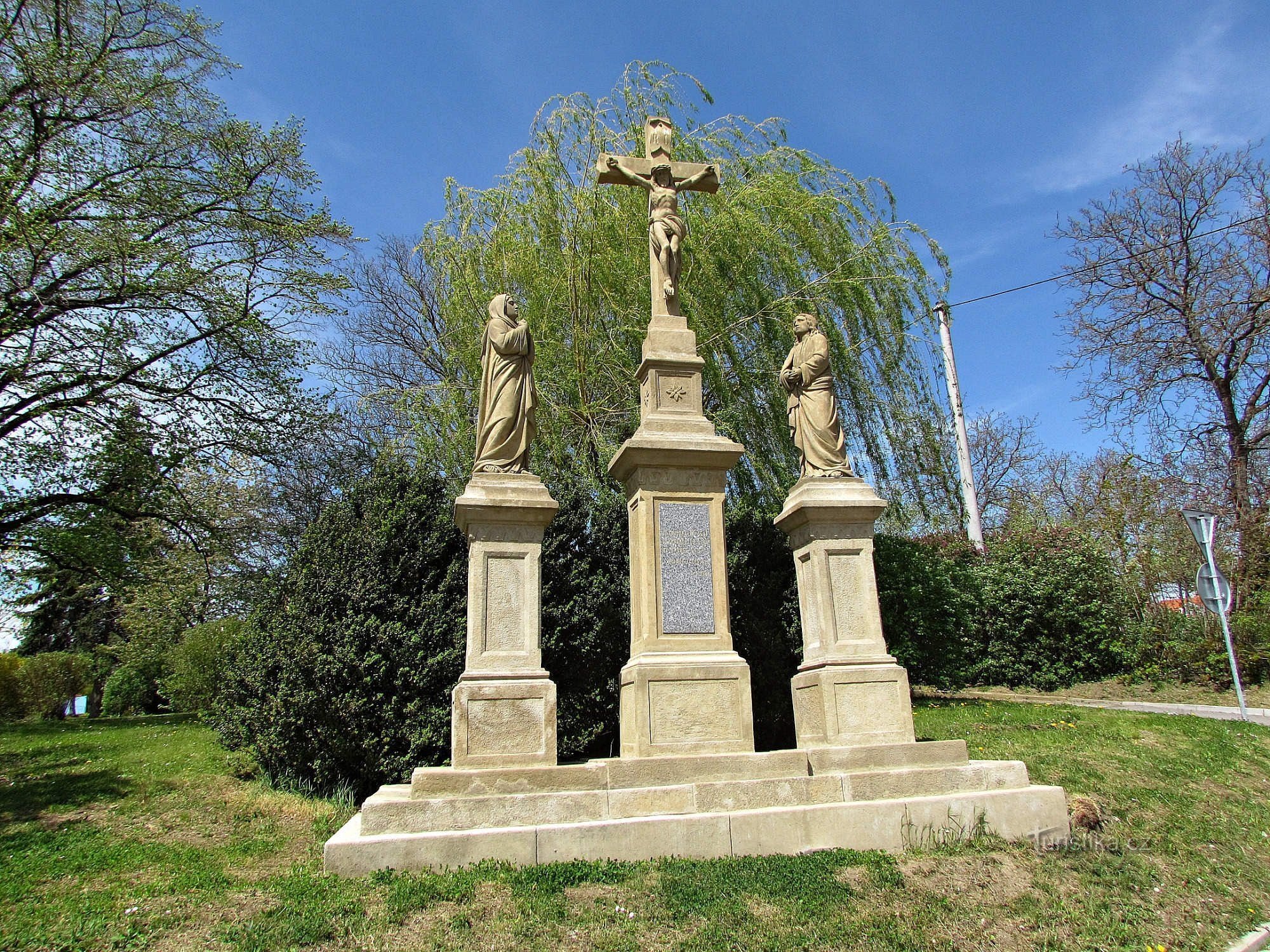 Calvary sculptures in Uherskobrod