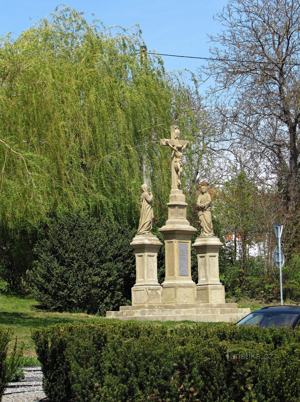 Calvary sculptures in Uherskobrod