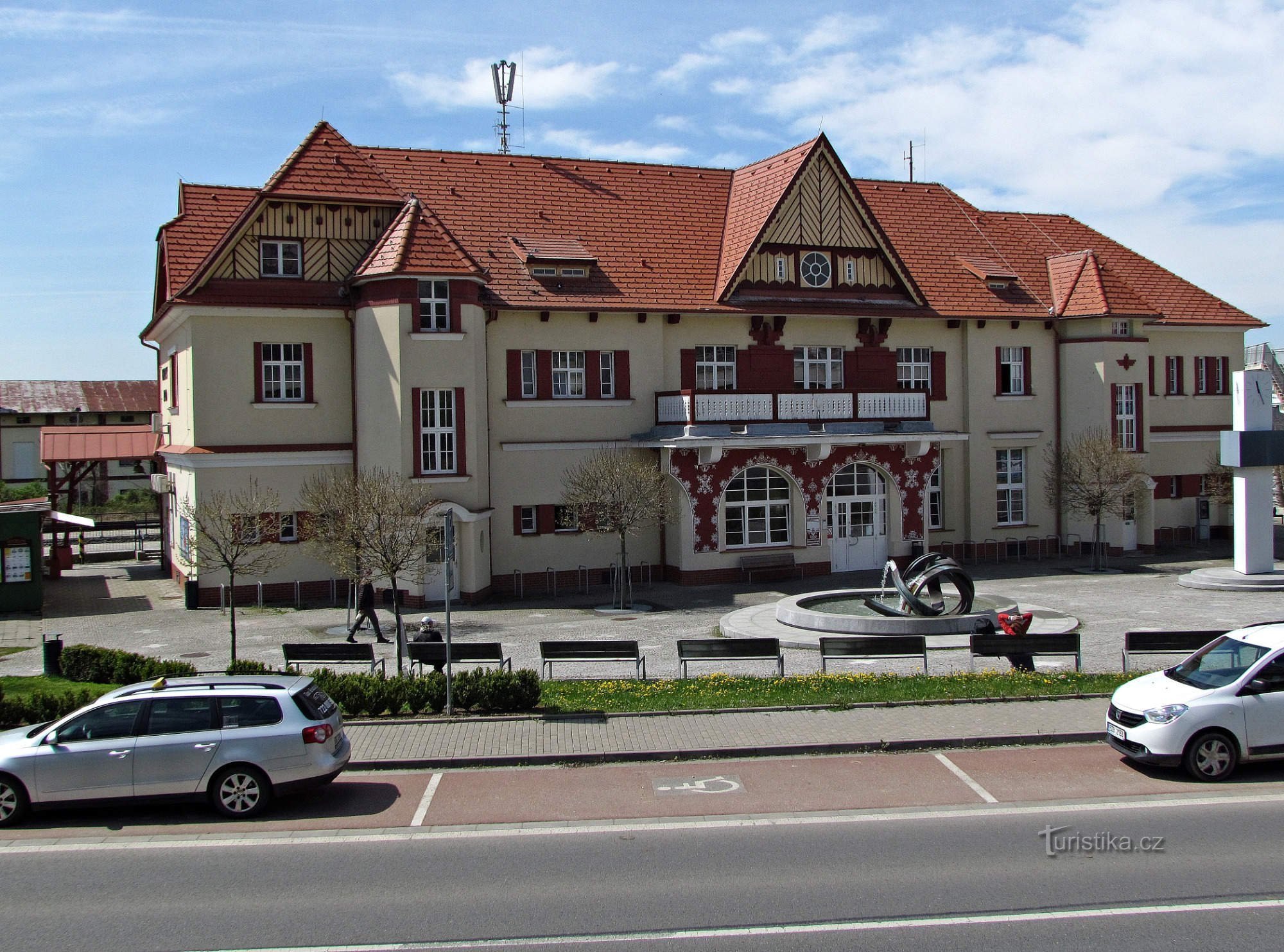 Uherský Brod - fontana vicino alla stazione