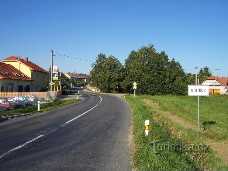 Uhlířov: Kilátás a falu egy részére