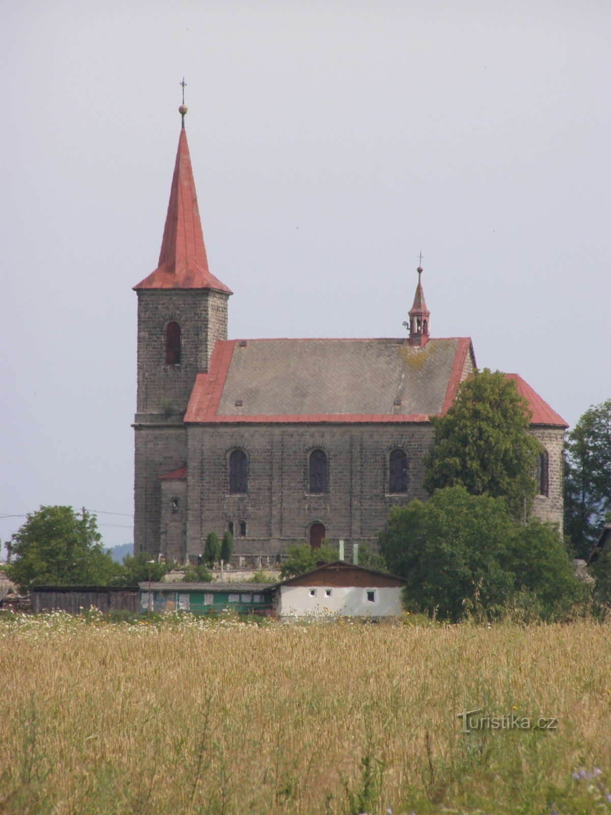 Újezd ​​pod Troskami - nhà thờ St. John the Baptist