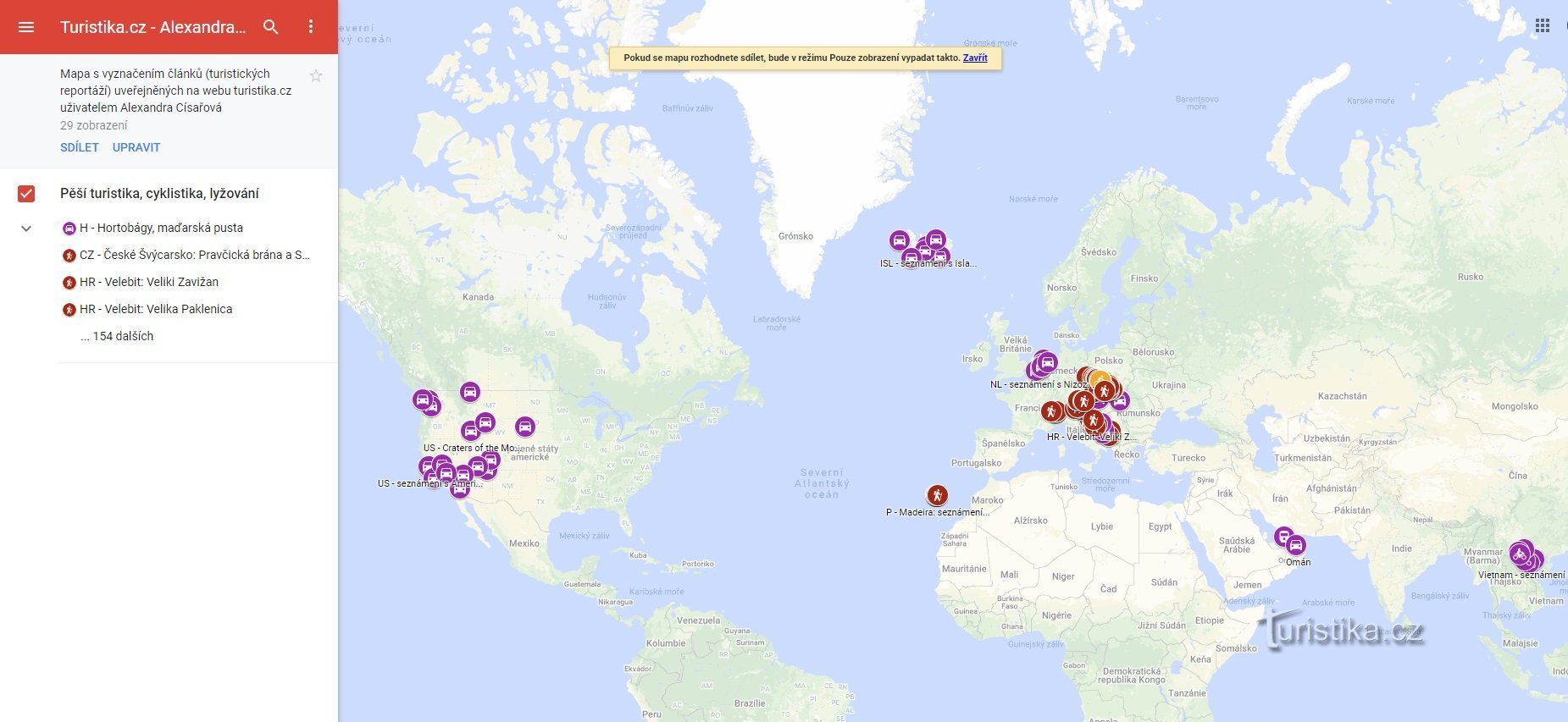 mapa de amostra