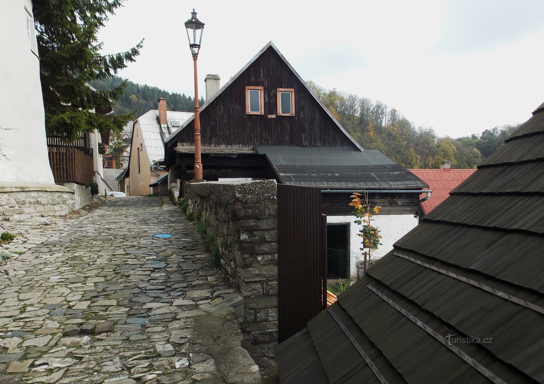 Ulici Horní Bašta in Dolní Bašta