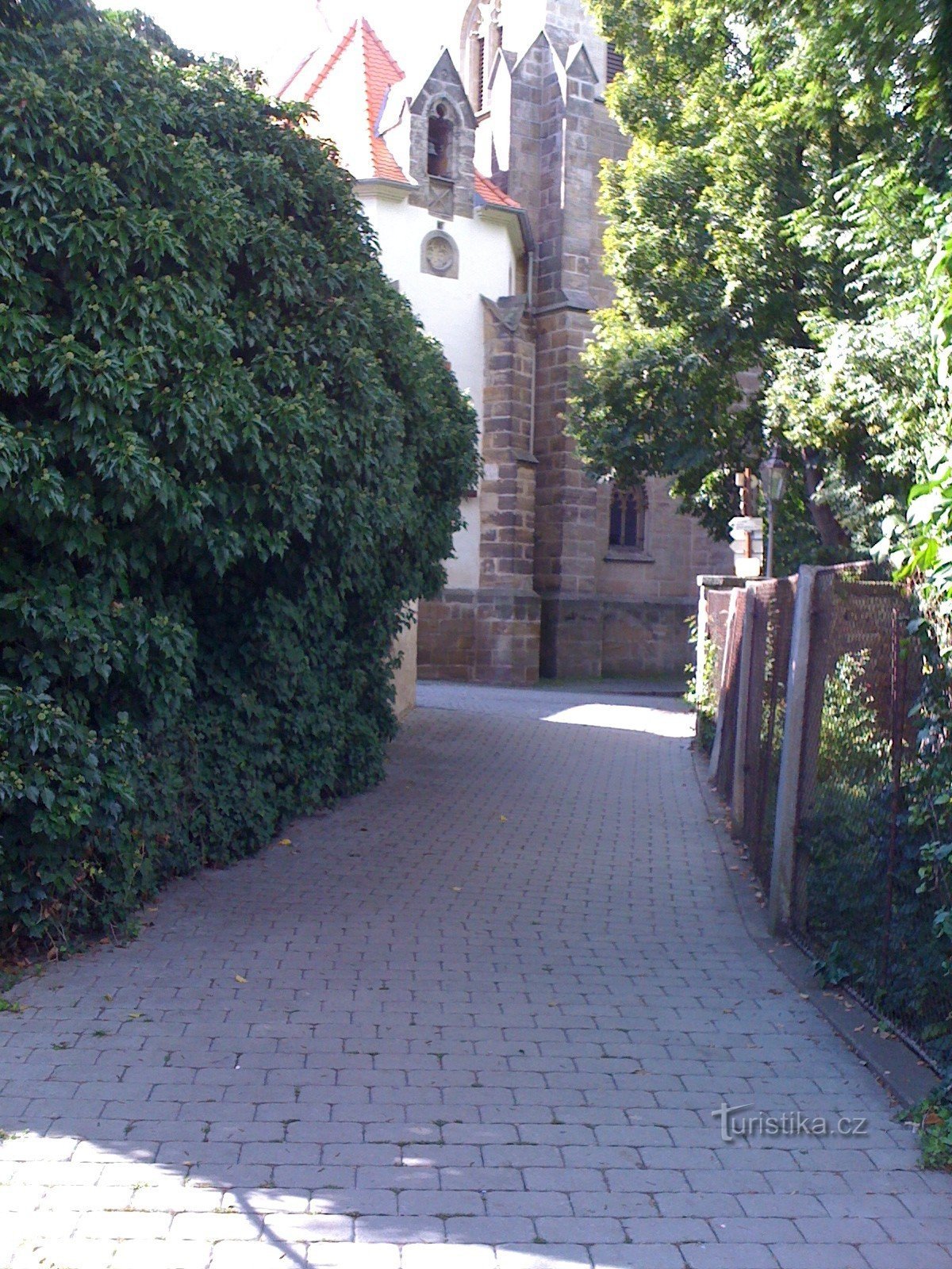 Steegje bij het kasteel