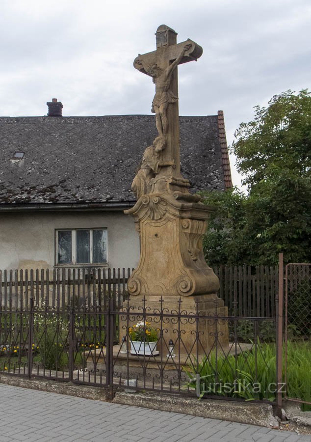 Uničov – cruce în strada Šternberská