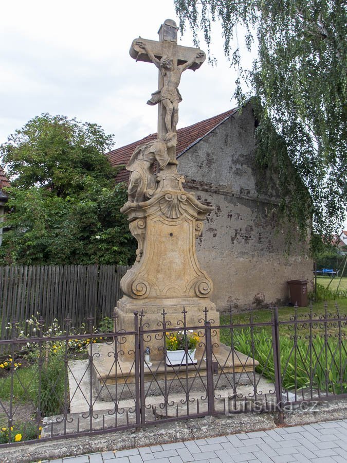 Uničov – križ u ulici Šternberská