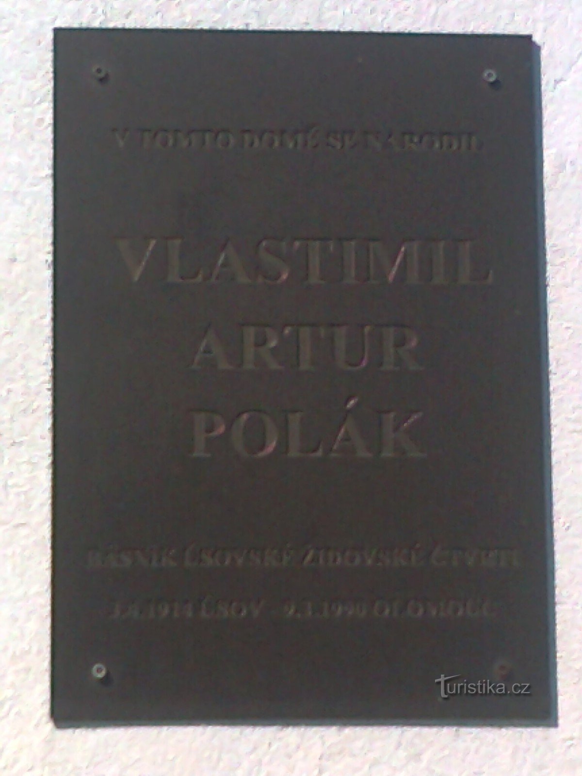 Úsov - fødestedet for digteren og romanforfatteren Vlastimil Artur Polák