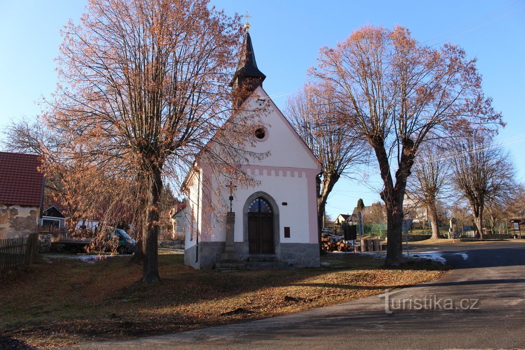 Ustaleč, nhà nguyện của St. Wenceslas