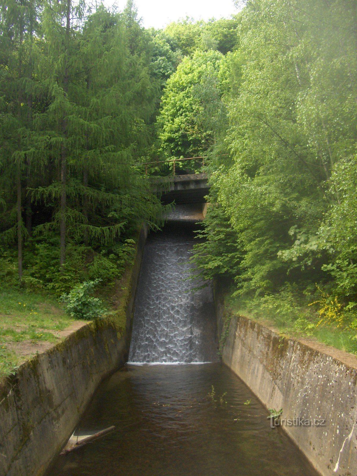 die Mündung des Albrechtick-Tunnels