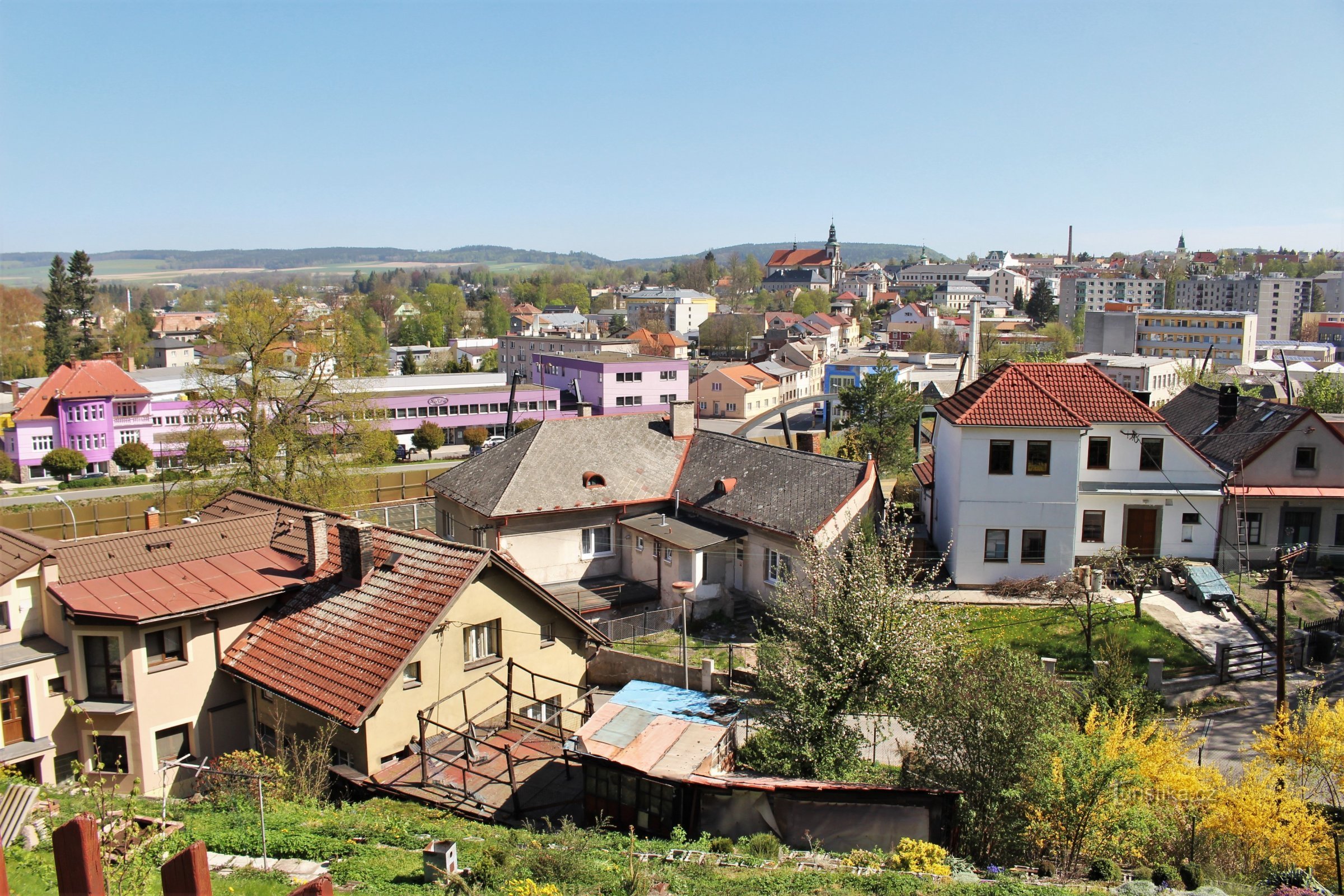 Ústí nad Orlicí-Mendrik - vedere asupra orașului