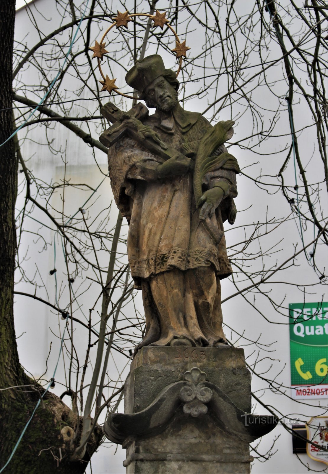 Ústí nad Orlicí - 聖パウロの像ヤン・ネポムキー