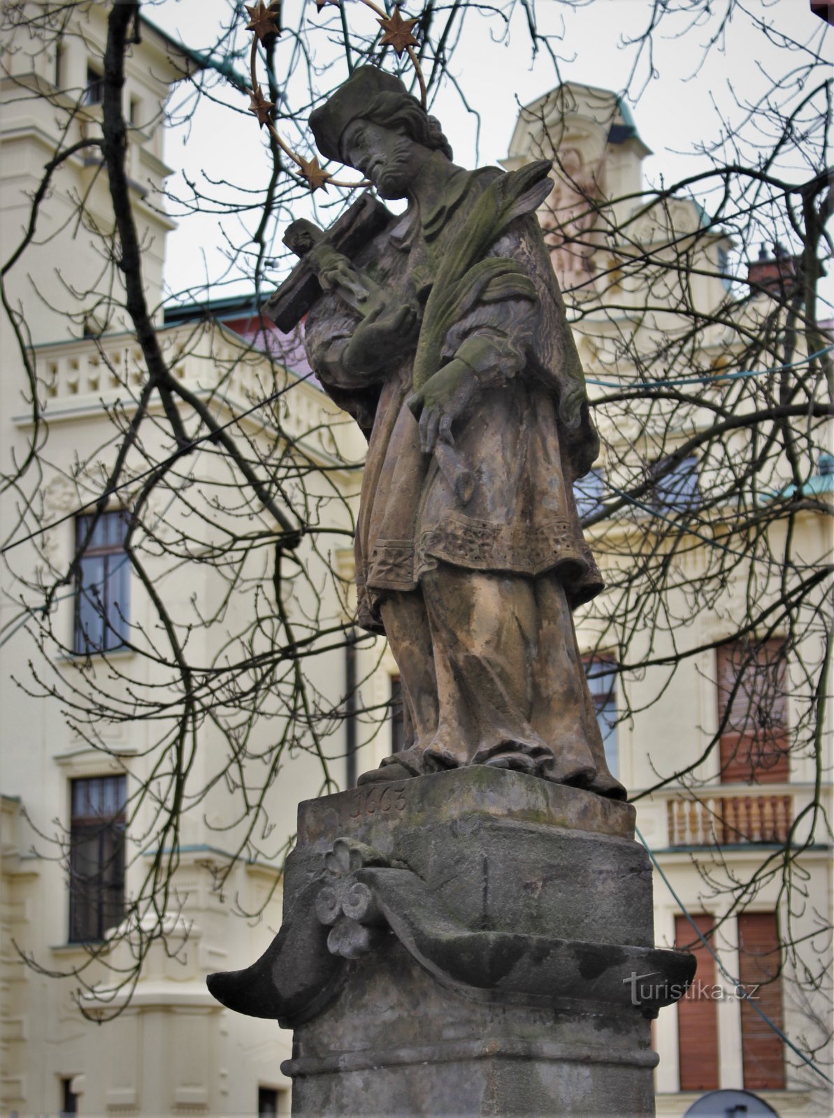 Ústí nad Orlicí - άγαλμα του Αγ. Γιαν Νεπομούτσκι