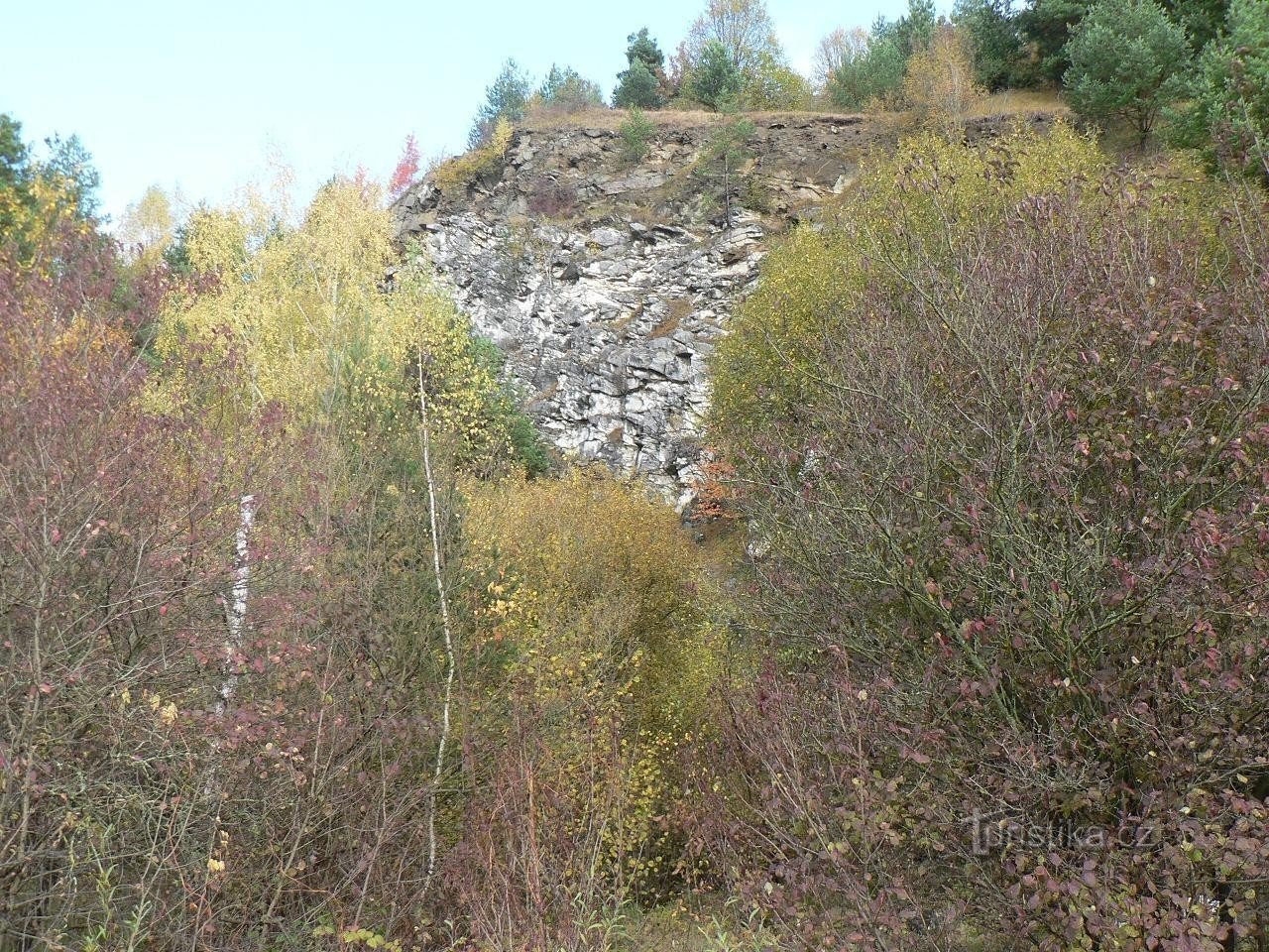 A l'intérieur de la carrière