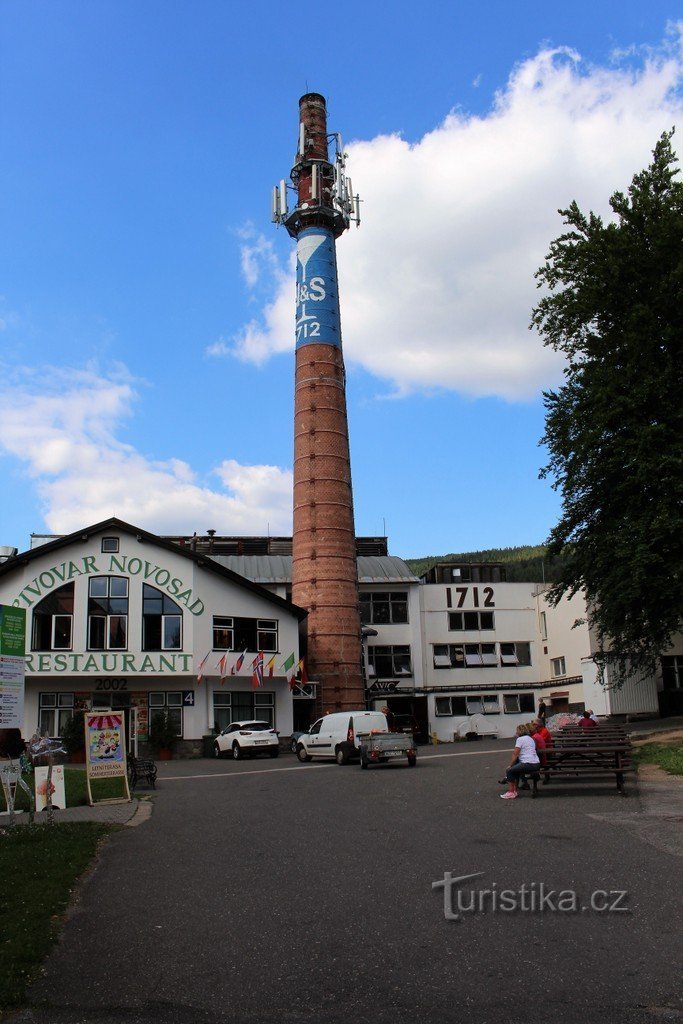 In the premises of the glassworks