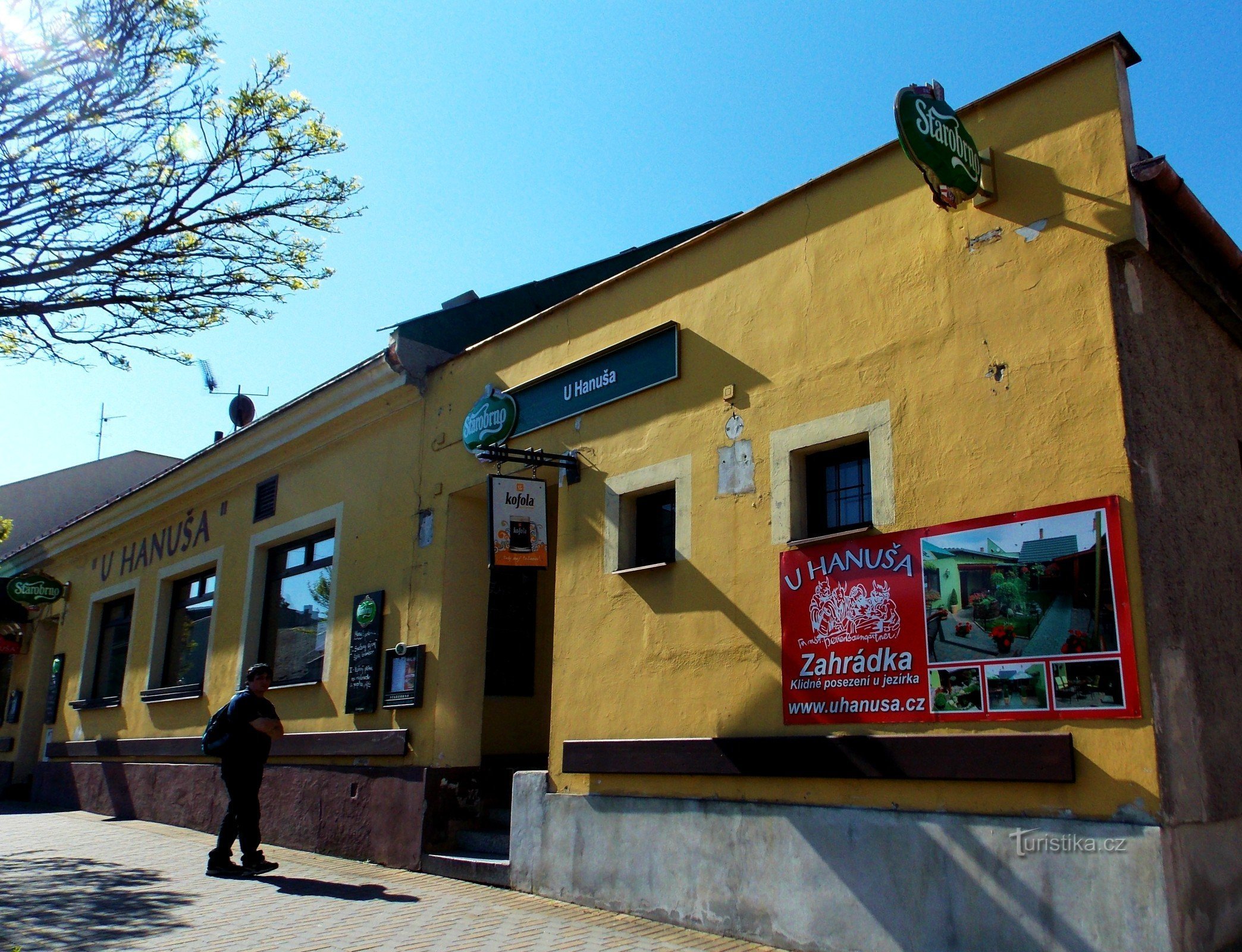 V Bystřici pod Hostýnem do restaurace U Hanuša