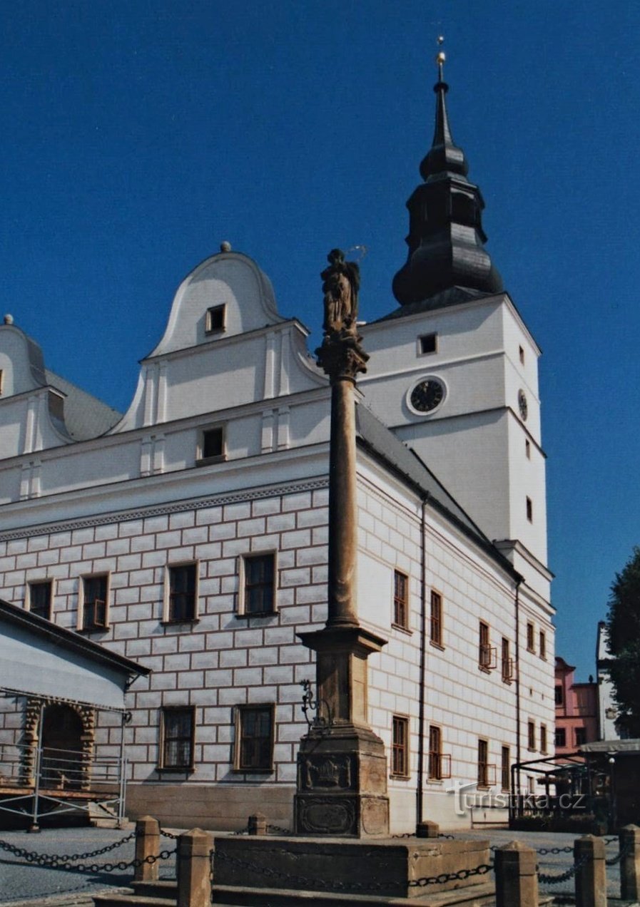 in the center of Lanškroun