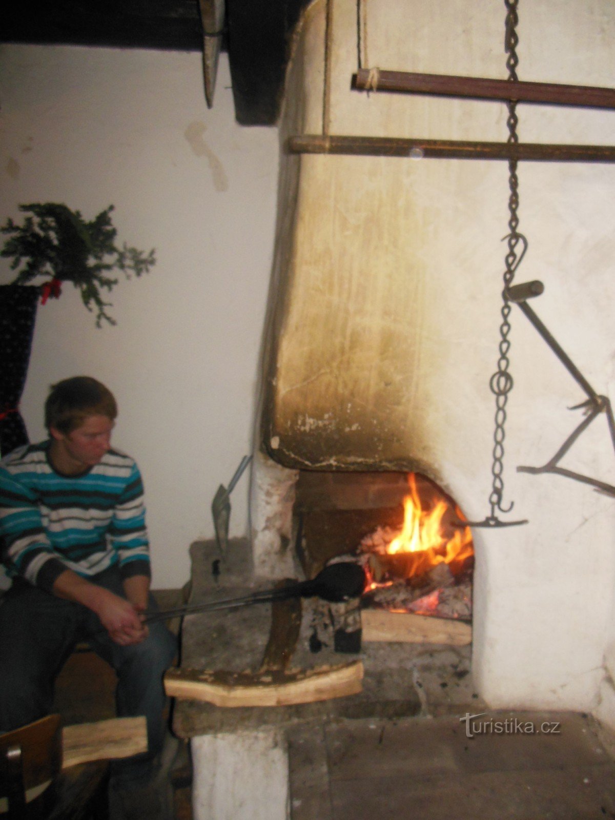 Bolachas de Natal foram assadas na casa de madeira Kosenka