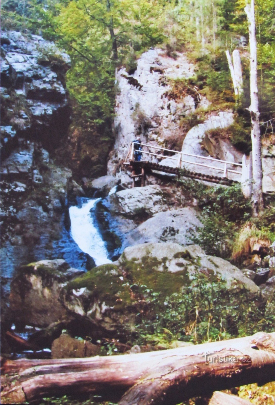 In Jeseníky together for the first time (2006) - 1.Rešovské waterfalls and Špičák near Dobřečova