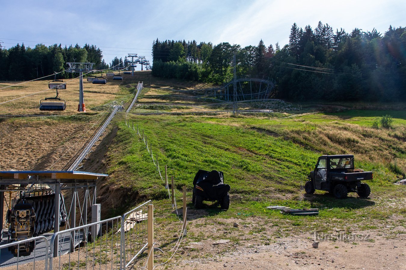 Søndag eftermiddag var landingsbanen ret tom