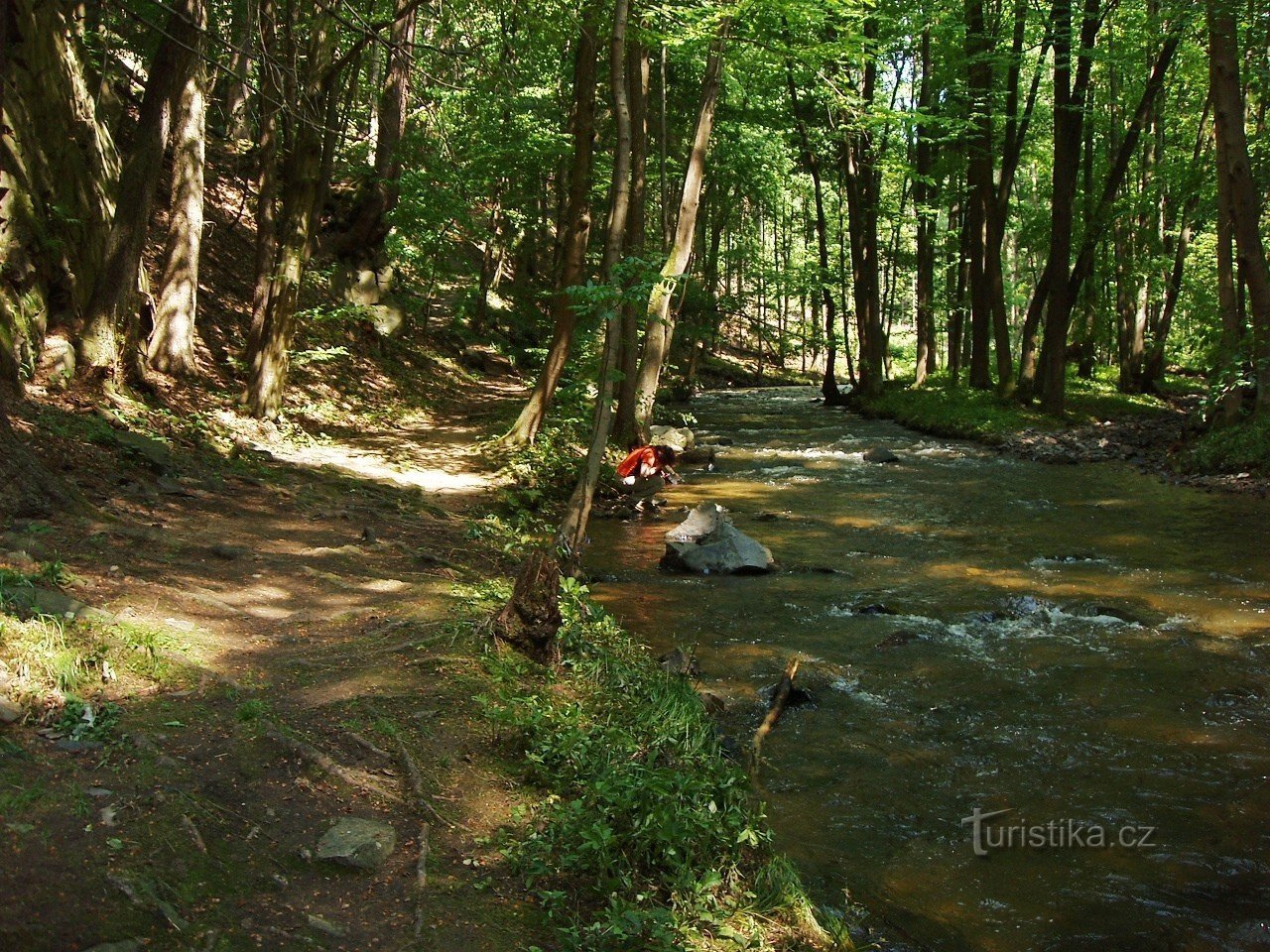 En el valle de Krounka debajo de Kutřín