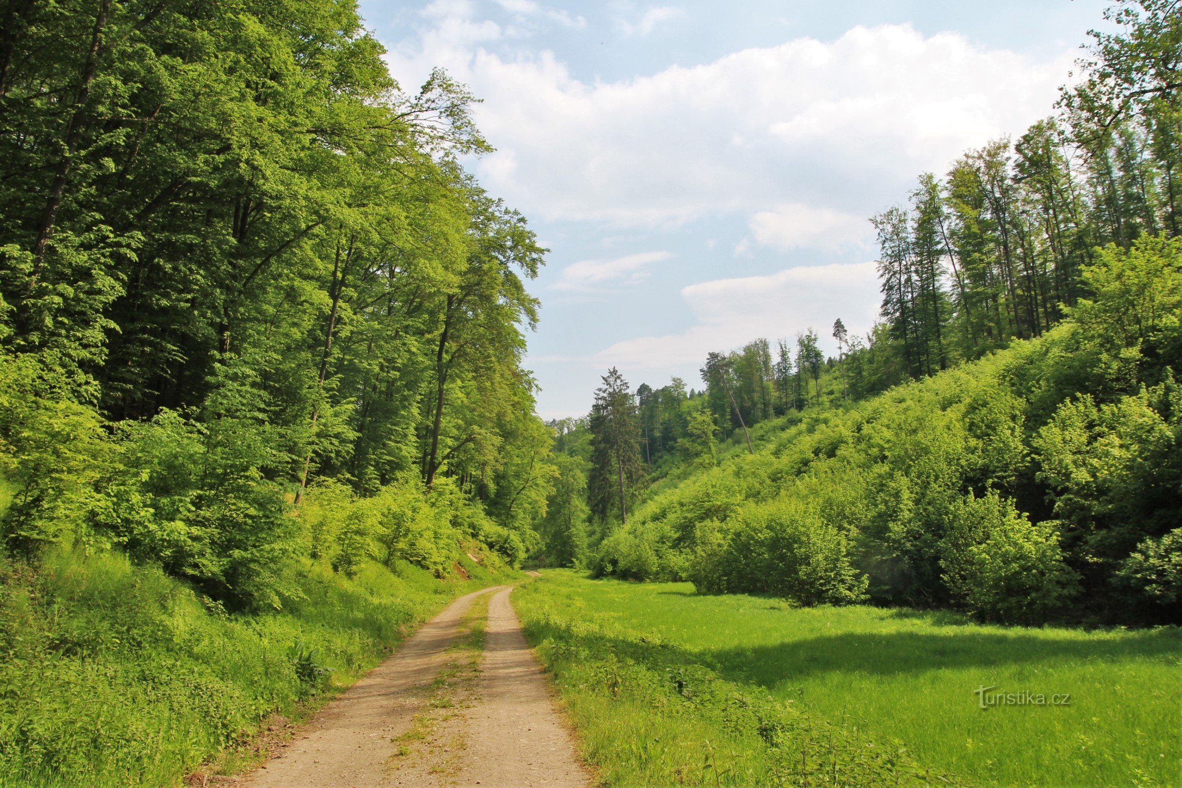 En el valle del arroyo Útěchovské